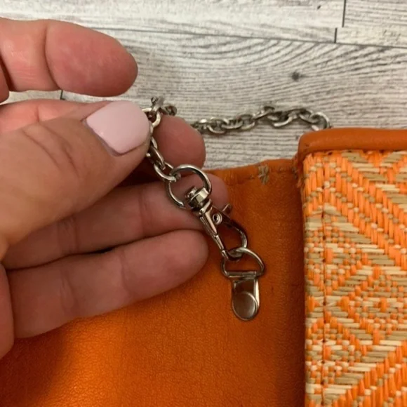 KELLY AND KATIE Tweed Clutch Handbag Chain Strap Snap Closure - Picture 9 of 11